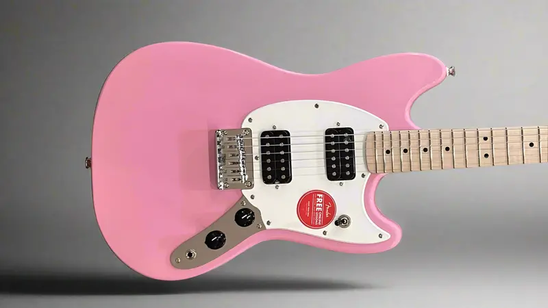 Fender Sonic Mustang HH – Flash Pink Body with Maple Fingerboard