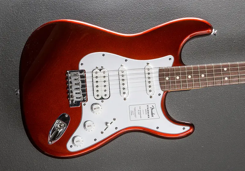 Fender Standard Stratocaster HSS Electric Guitar – Candy Cola Finish with Indian Laurel Fingerboard