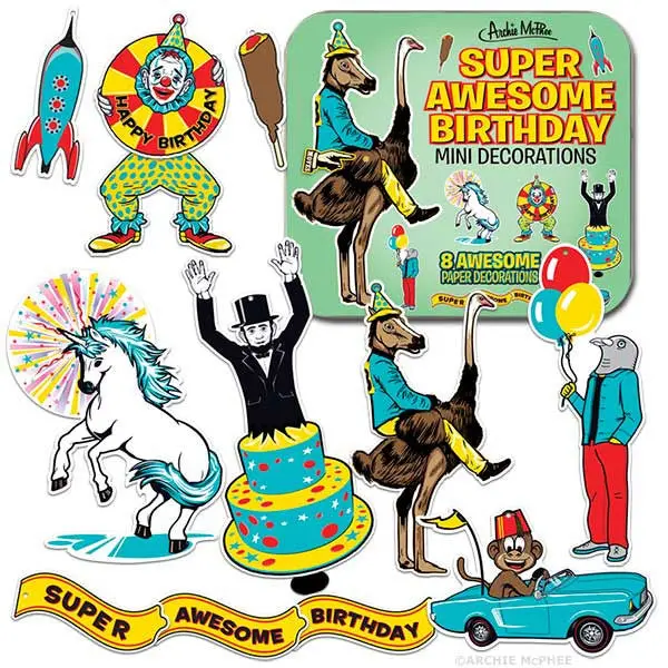 Festive Birthday Mini Decoration Set