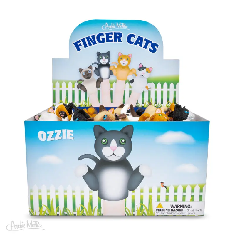 Finger Cat Puppets – Bulk Pack