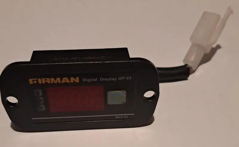 Firman Generator Hour Meter Compatible with FM38, W3, and SFI S-444 Models