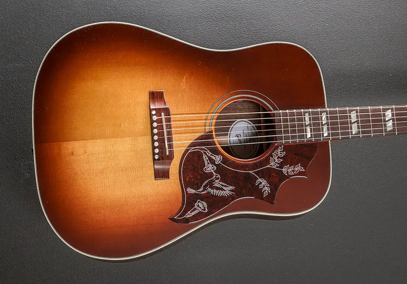 Gibson Hummingbird Studio Acoustic Guitar – Satin Rosewood Burst