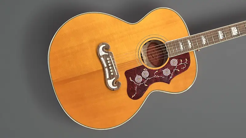 Gibson-Inspired J-200 Acoustic – Aged Gloss Antique Natural