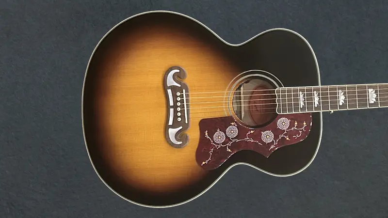 Gibson-Inspired J-200 Acoustic – Aged Gloss Vintage Sunburst