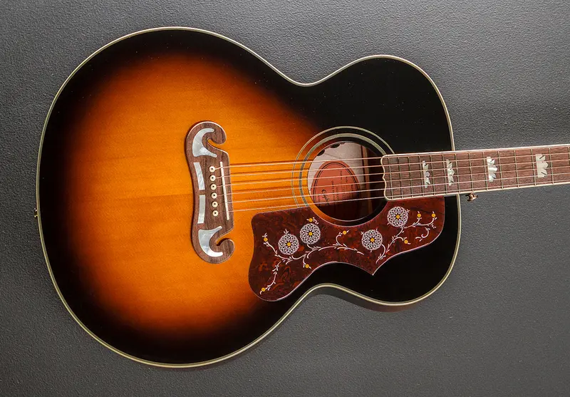 Gibson-Inspired J-200 Acoustic – Aged Gloss Vintage Sunburst Finish