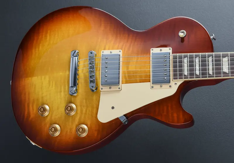 Gibson Les Paul Studio Figured Top Electric Guitar – Iced Tea Finish
