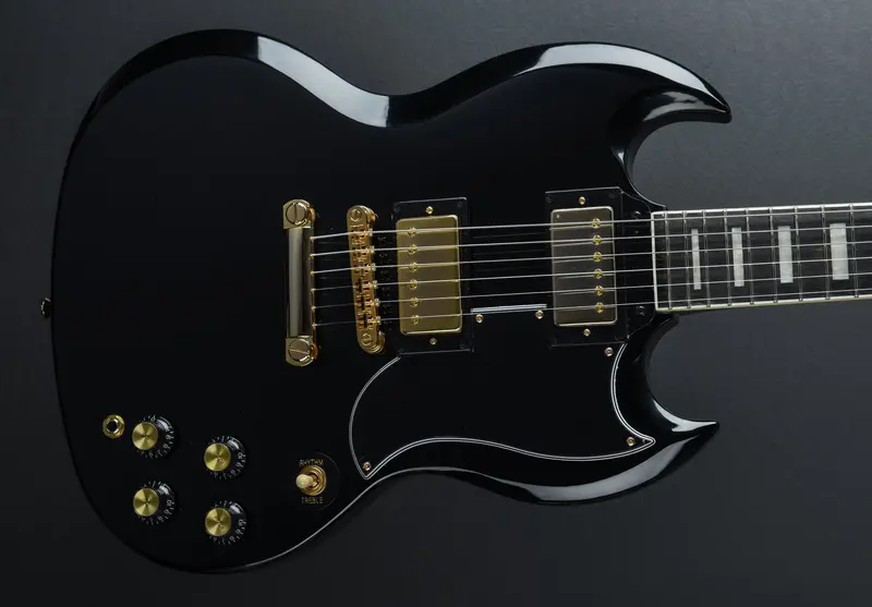 Gibson SG Custom Solid-Body Electric Guitar in Ebony
