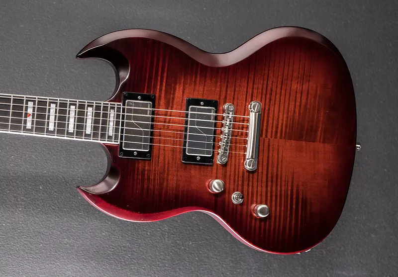 Gibson SG Prophecy Left-Handed – Aged Bengal Tiger Burst