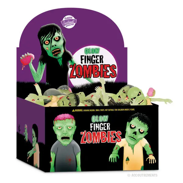 Glow Zombie Finger Puppets – Bulk Box