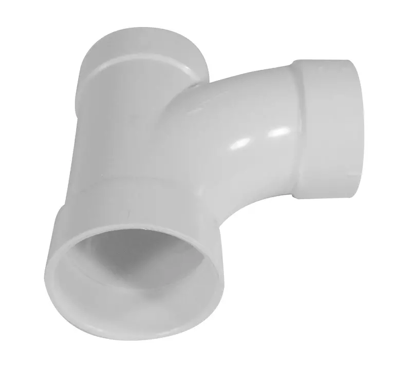 Hayden 765501W 90-Degree T-Elbow Fitting for Central Vacuum Systems – White