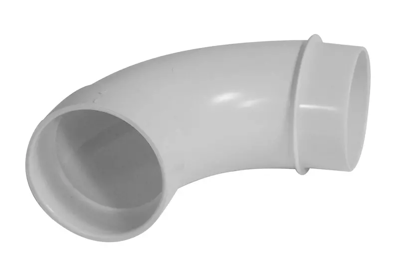 Hayden 765511W 90-Degree Male-to-Female Elbow Fitting for Central Vacuum Installations – White