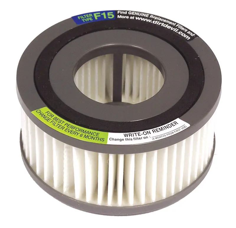 HEPA Cartridge Filter for Dirt Devil Canister Vacuums (Style F15, Part #3SS0150001)