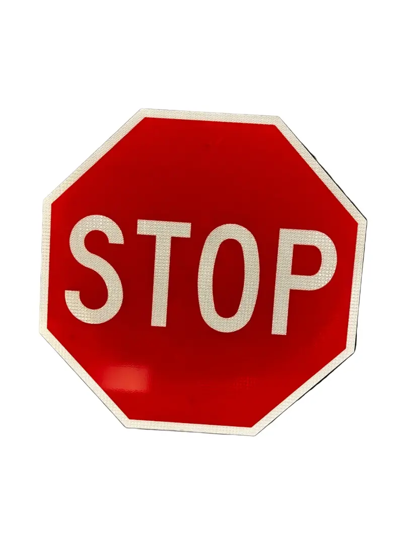 High-Intensity Stop Sign – 30×30-Inch Reflective Traffic Control Sign
