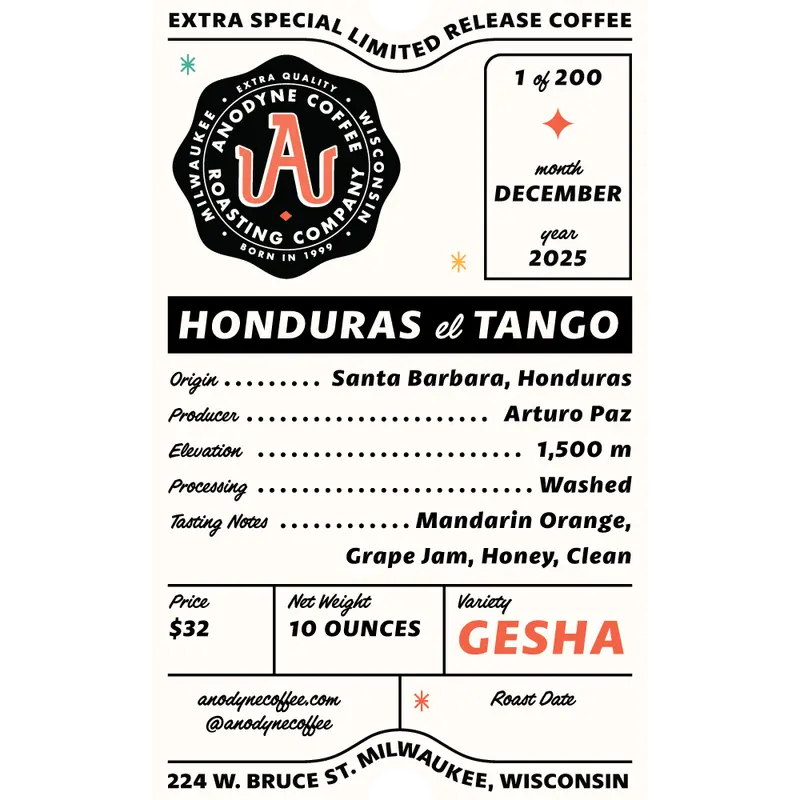 Honduras El Tango Gesha Geisha Coffee