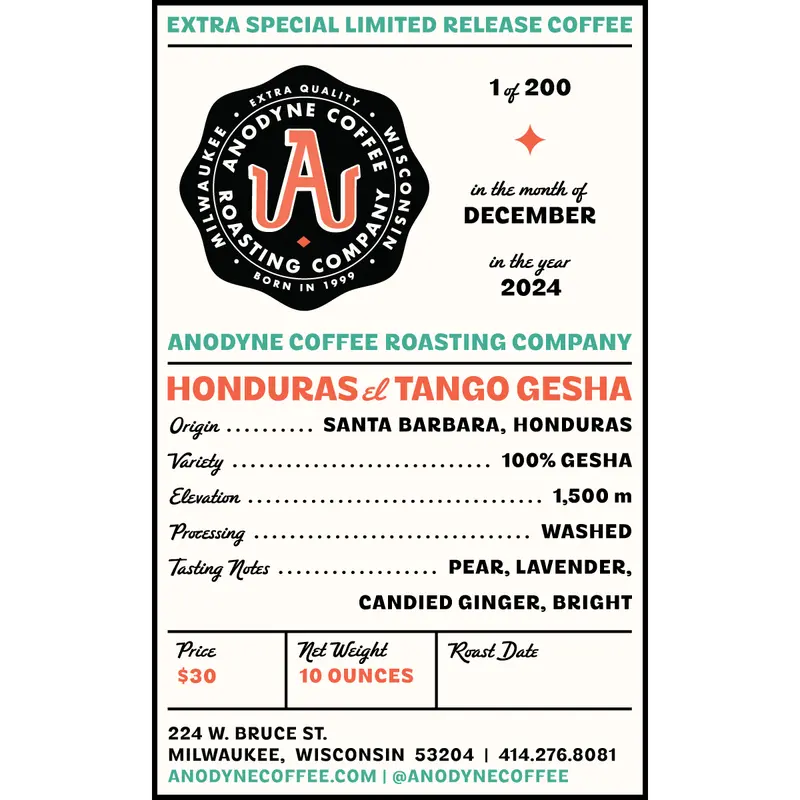 Honduras El Tango Gesha – Rare Floral Micro-Lot
