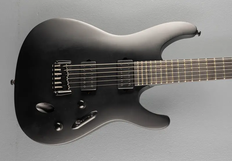 Ibanez Iron Label S721RB 7-String Metal Guitar in Black Flat Finish