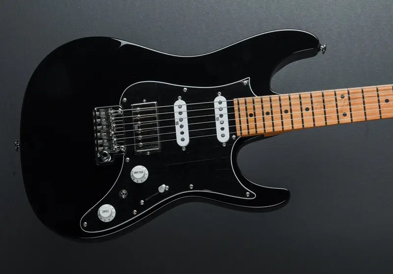 Ibanez Prestige AZ2204B Super Strat Guitar in Gloss Black