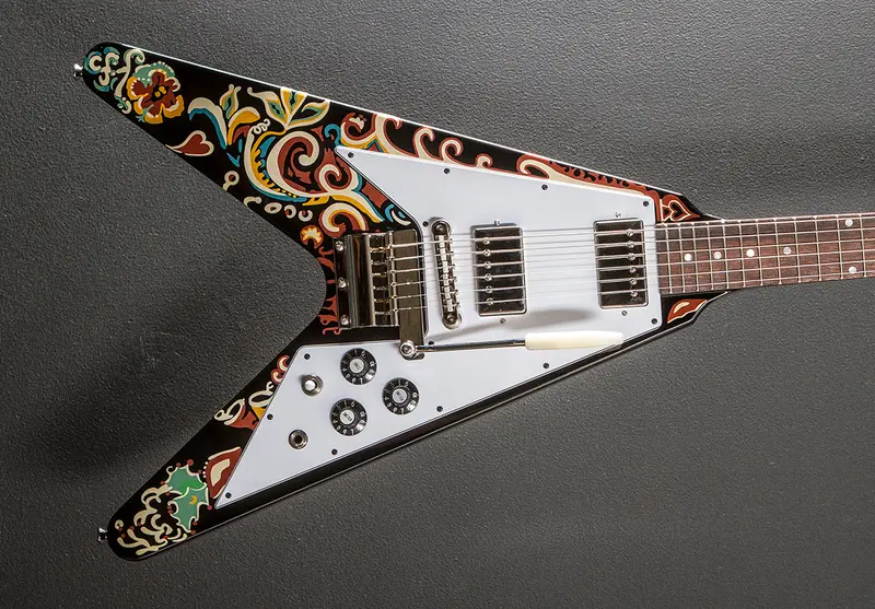 Jimi Hendrix ‘Love Drops’ Flying V – Ebony Finish
