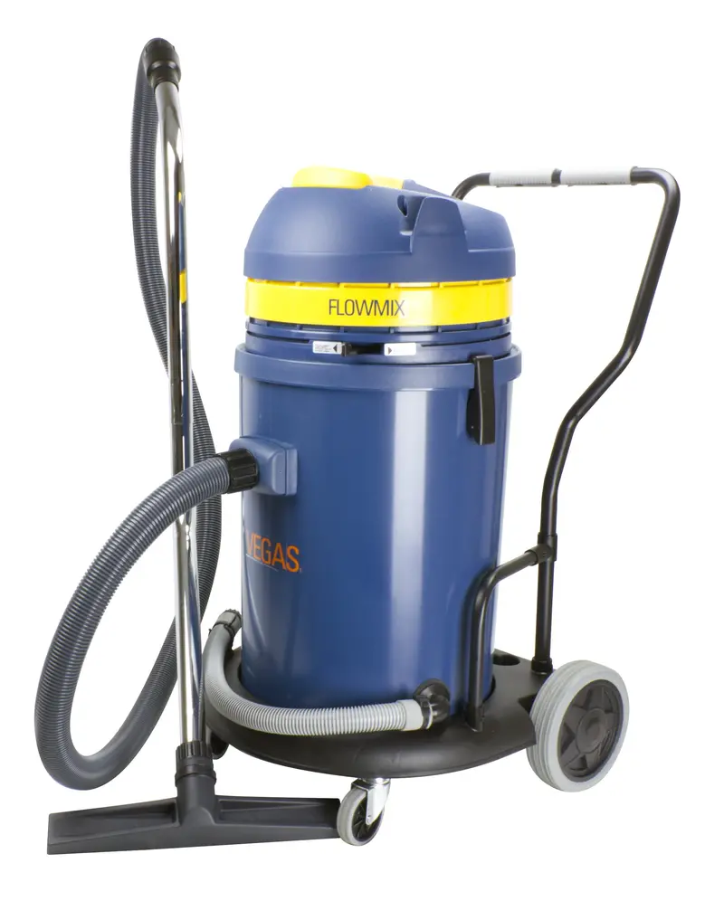 Johnny Vac Heavy-Duty Wet/Dry Vacuum – 60L (15.8 Gal) FLOWMIX Dual-Motor with Electrical Outlet JV429MIXD