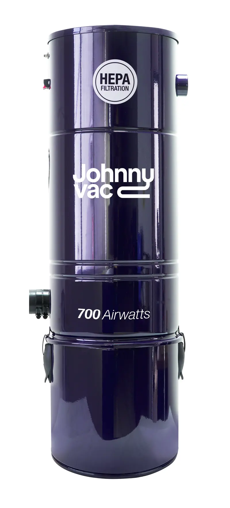 Johnny Vac JV700LSA Silent Hybrid Central Vacuum – 700-Watt Airwatt, HEPA Filtration