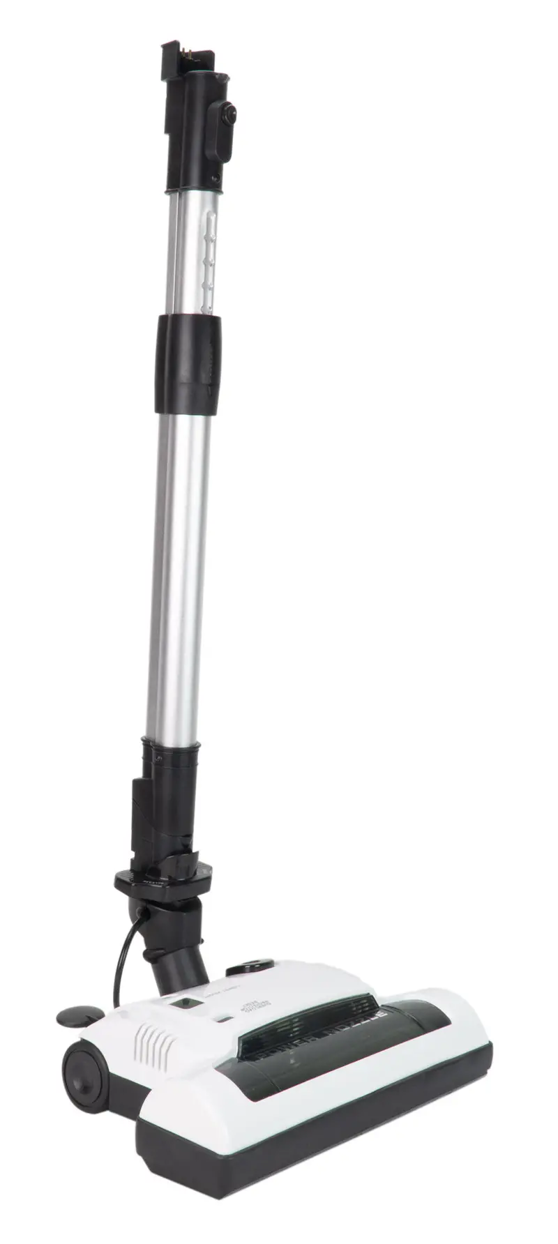 Johnny Vac PN33W Electric Power Brush – 12″ (30.5 cm), Telescopic Wand, Front Light, White