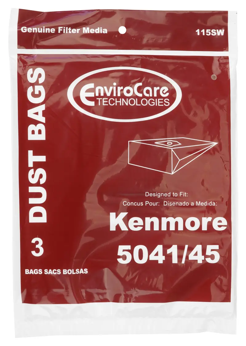 Kenmore 5041/45 Vacuum Paper Bags – 3-Pack (Envirocare 115SWJV)