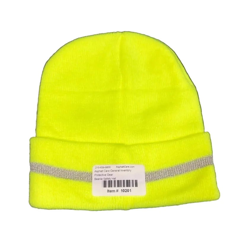 Knit Beanie Safety Hat – ANSI-Compliant Cold-Weather Headwear