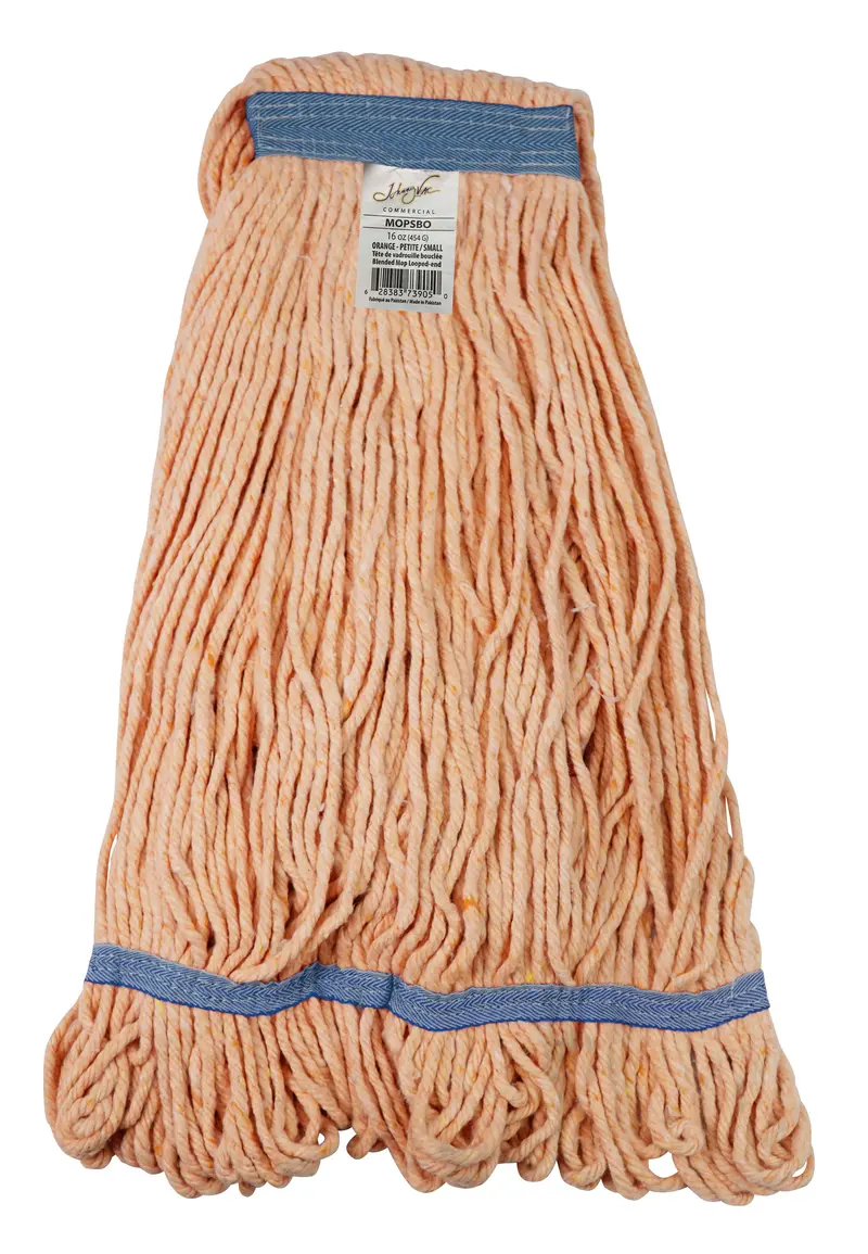 Loop-Style Narrow-Strip Synthetic Mop Head – 16 oz (450 g) – Orange