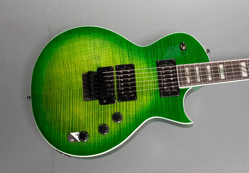 LTD Alex Skolnick AS-1FR Signature Guitar – Lime Burst Finish
