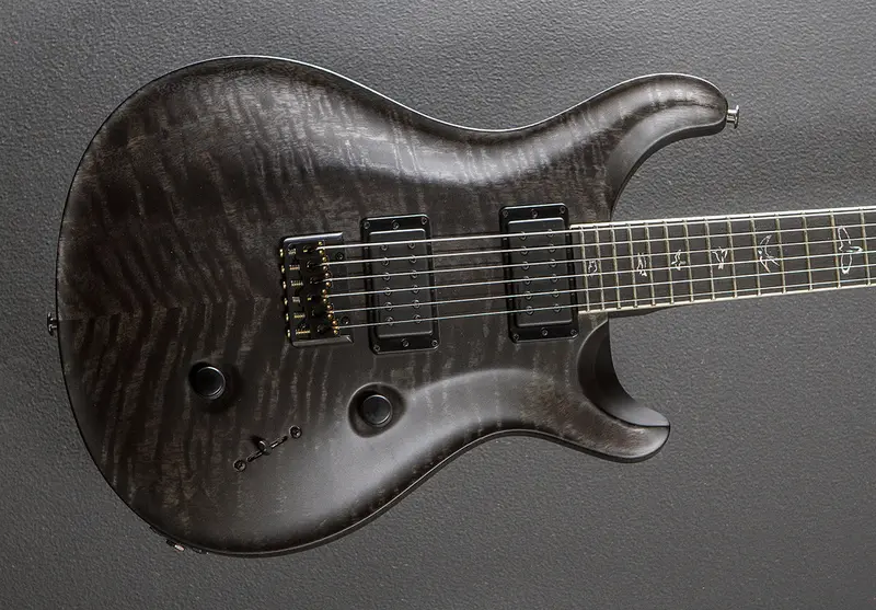 Mark Holcomb Signature Guitar – Gray-Black Finish with Stained Binding