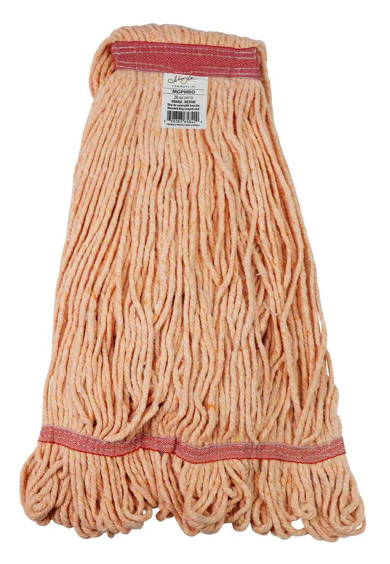Medium Loop-Style Narrow-Strip Synthetic Mop Head – Orange