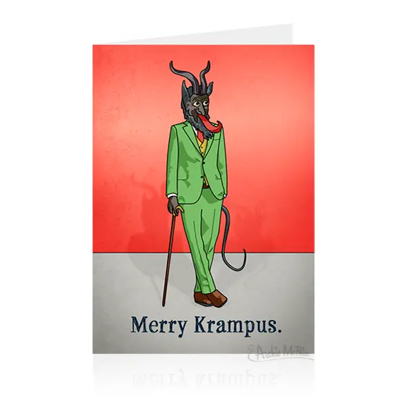 Merry Krampus Greeting Card