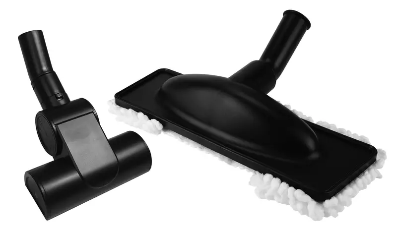Microfiber Mop Brush + Compact Air Turbine Tool Combo: 12″ Cleaning Width, 6″ Detail Brush for Stairs & Furniture – Black & Lime