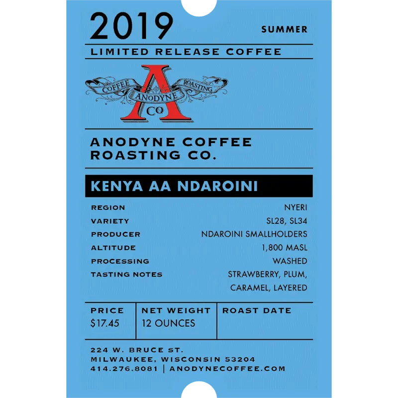 Ndaroini Estate Kenya AA Grade Coffee