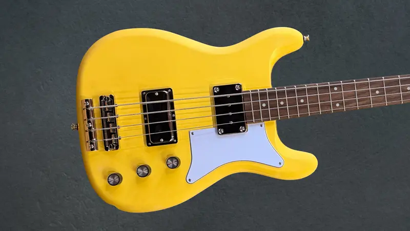 Newport Bass Guitar – Sunset Yellow Finish