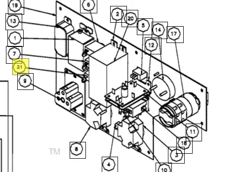 Northstar 31118 50-Amp Circuit Breaker (Ref. 21)