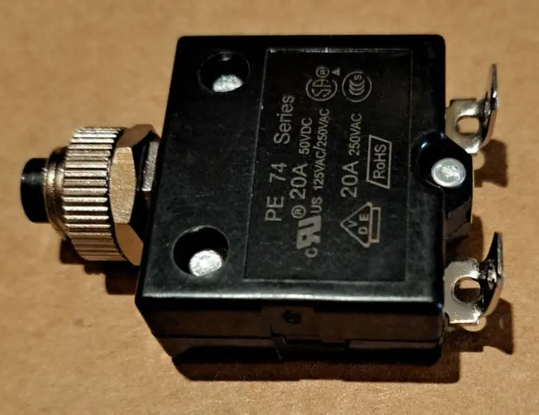 Northstar Generator Circuit Breaker – 20-Amp, NS-FM-2016/W2, Part #30643