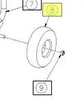 NorthStar Non-Flat Tire – Reference #189386 (Replaces 50774, Ref 8)