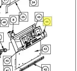 Northstar Rocker Switch 305180 for 44-Series Equipment