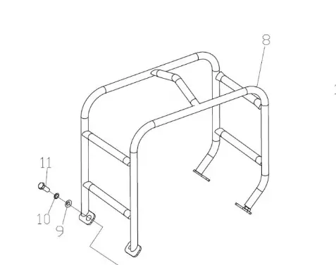 Northstar Welded Frame Assembly – Structural Component for Power Equipment (JMPB030-000)