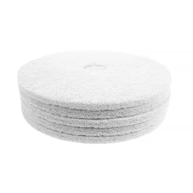 Norton 21″ (53.3 cm) Super-Polishing Floor Pad – White, Pack of 5