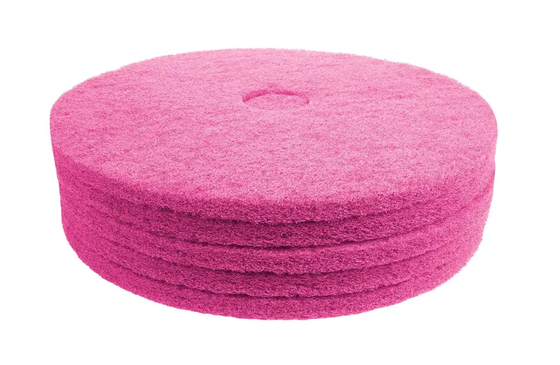 Norton Floor Polisher Pads – Pink High-Speed Burnishing Pads – 20″ (50.8 cm) – Pack of 5