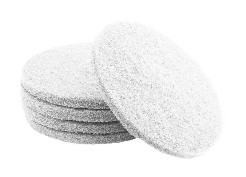 Norton Floor Polisher Pads – White Super Polishing & Spray Buffing Pads – 14″ (35.5 cm) – Pack of 5