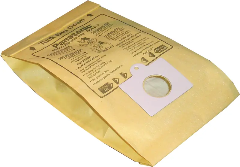 Panasonic C5 Series Canister Vacuum Paper Bags – MCV9600 Compatible – 6-Pack