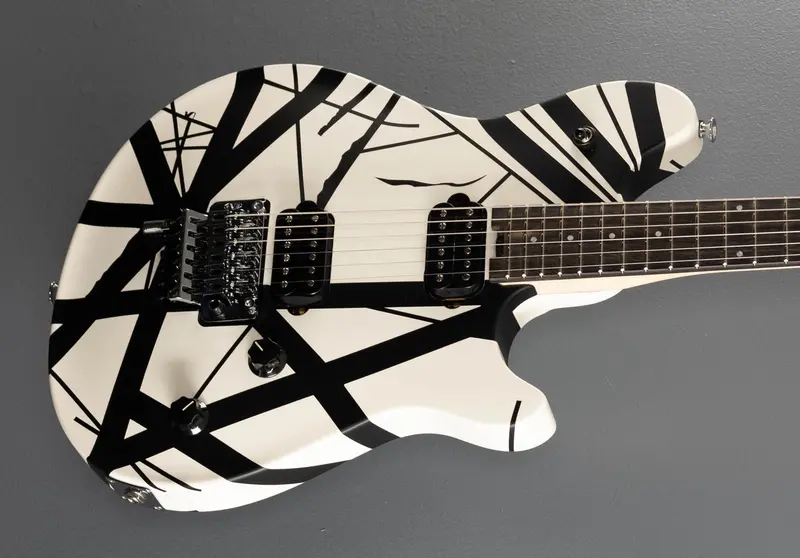 Peavey Wolfgang Special Striped Electric Guitar – Black and White Design