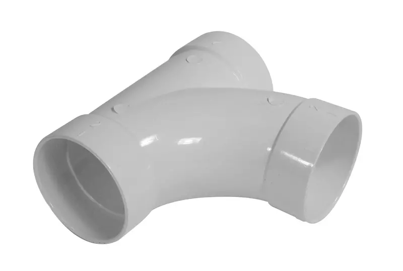 Plastiflex SV8048 90-Degree T-Shape Elbow Fitting for Central Vacuum Installations – White
