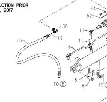 Powermate/Southland A203305 Hydraulic Hose – Reference 16