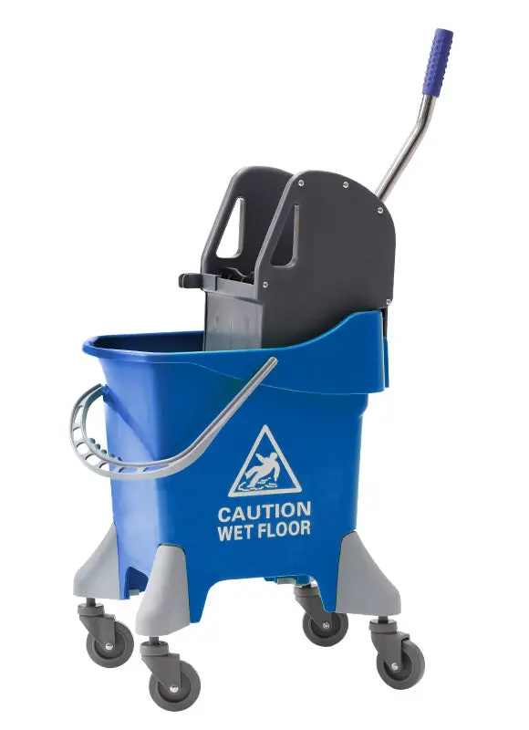 Premium Down-Press Mop Bucket & Wringer – 31-Liter (8-Gallon), Blue