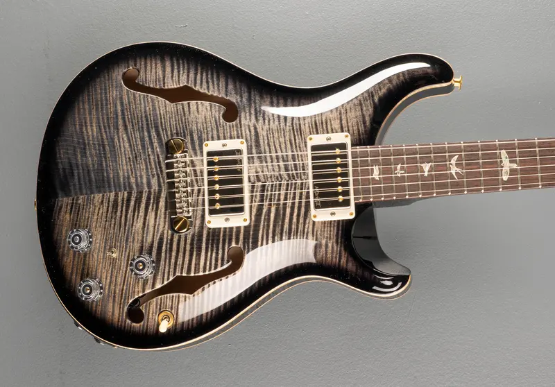 PRS Hollowbody II Piezo – 10-Top Maple with Charcoal Burst