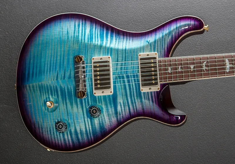 PRS McCarty Wood Library Limited Edition in Aquableux Purple Burst with Brazilian Rosewood